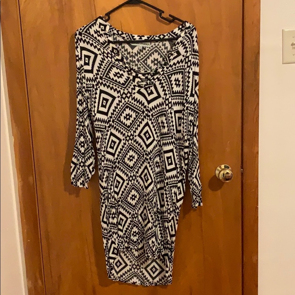 Aztec print dress